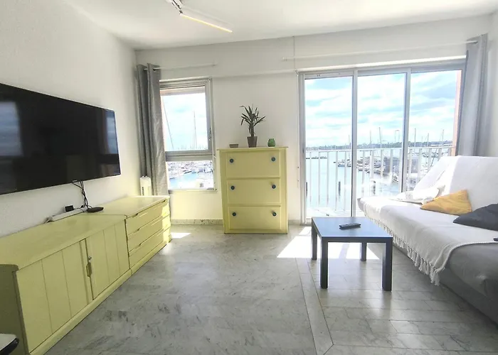 5060 Cap D'agde- 6 Pers - T2 Loggia 1ère Ligne Vue Port Avec Connexion Wifi Et Parking Appartamento *